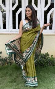 MIRA BELA  SUPER CRAPE SILK SAREE JACQUARD SAREE