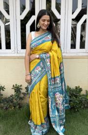 MIRA BELA  SUPER CRAPE SILK SAREE JACQUARD SAREE