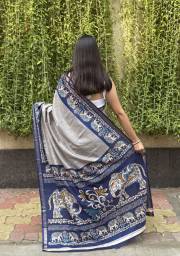 MIRA BELA  SUPER CRAPE SILK SAREE JACQUARD SAREE