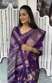 MIRA BELA  DOLA SILK JACQARD BUTTI ALL OVER