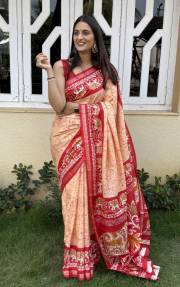 MIRA BELA  SUPER CRAPE SILK SAREE JACQUARD SAREE