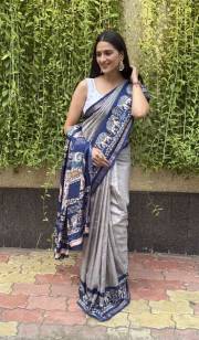 MIRA BELA  SUPER CRAPE SILK SAREE JACQUARD SAREE