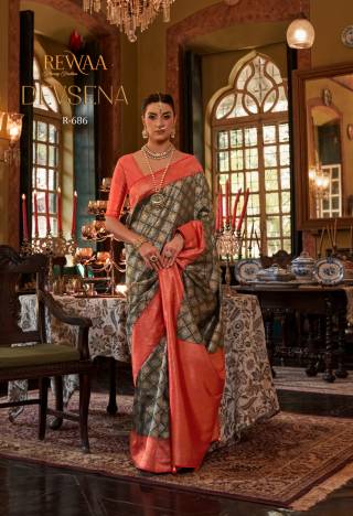 Mintorsi Devsena Fabric Fancy Wear Saree In Silk