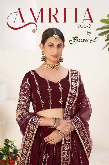 Amrita Vol 2 By Aawiya Designer Georgette Lehenga Choli Wholesaler in Surat