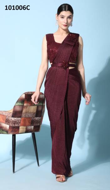 D.no. 101006B TO 101006G BY AMOHA PARTY WEAR SAREE WHOLESALER IN INDIA 