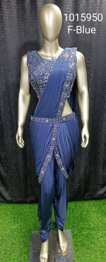 AMOHA 1015950 COLOUR'S 1015950E TO 1015950G READYMADE DHOTI SAREE