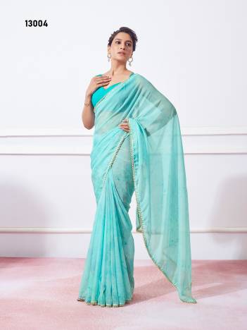 BARBIE D.NO. 13004 BY LAXMINAM ORGANZA SAREE MANUFACTURER IN INDIA