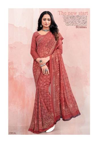 SHADES BY SUSHMA GEORGETTE PRINTED SAREES MANUFACTURE IN INDIA