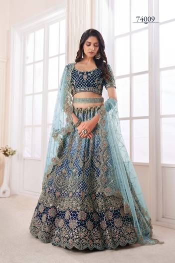 ARYA VOL 48 NET DESIGNER EMBROIDERY LEHENGA CHOLI WHOLESALER IN INDIA