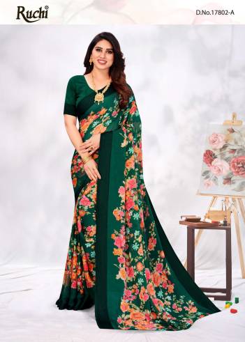 RUCHI CHERRY VOL 24 FLORAL PRINTED SAREE WHOLESALER IN SURAT
