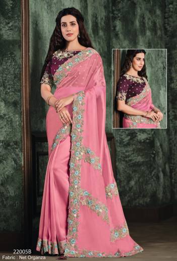 SHAIRA BY MAHOTSAV RESHAM EMBROIDERY SAREE WHOLESALER IN INDIA