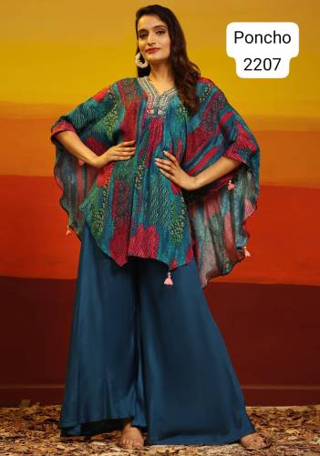 PONCHO BY SAGAR IMPEX MUSLIN SALWAR KAMEEZ WHOLESALER IN INDIA