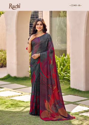 SATRANGI BY RUCHI SILK CHIFFON SAREE MANUFACTURER IN INDIA