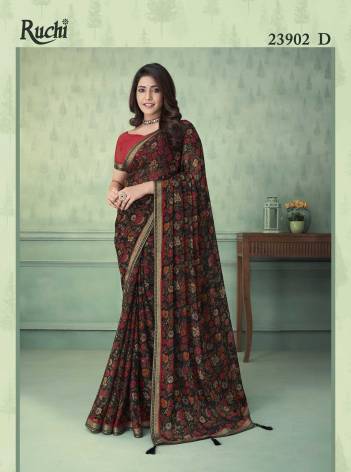 VAANI VOL-3 BY RUCHI CHIFFON SAREE WHOLESALER IN INDIA 