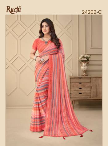 VANILLA BY RUCHI CHIFFON SAREE MANUFACTURER IN INDIA