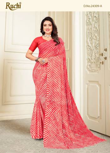 STAR CHIFFON VOL-112 BY RUCHI CHIFFON SAREE WHOLESALER IN INDIA