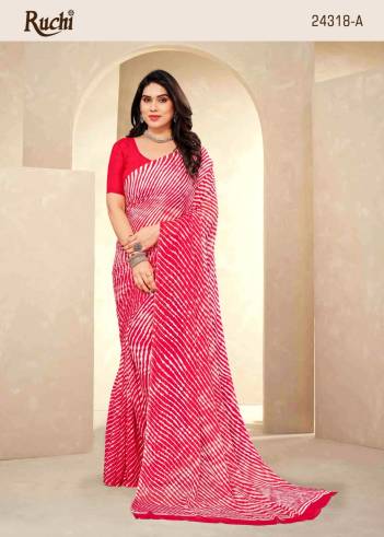 STAR CHIFFON VOL-124 BY RUCHI CHIFFON SAREES WHOLESALER IN INDIA