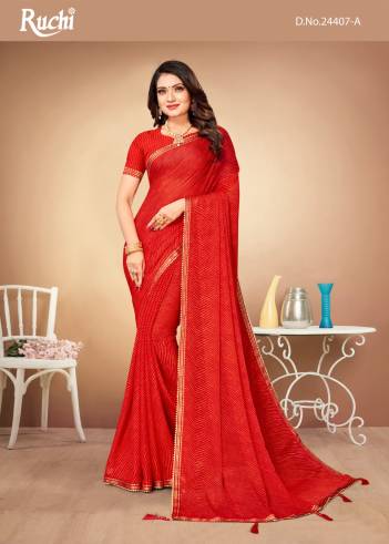 JALPARI VOL-10 BY RUCHI CHIFFON SAREE WHOLESALER IN INDIA