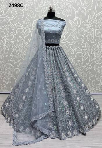 2498A TO 2498C BY ANJANI ART EMBROIDERY LEHENGA CHOLI MANUFACTURER IN INDIA