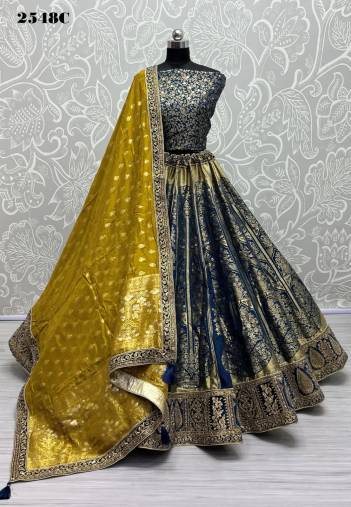 SERIES – 2548A TO 2548E BY ANJANI ART BANARASI SILK LEHENGA CHOLI WHOLESALER IN INDIA