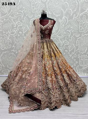 D.NO. 2549A & 2549B BY ANJANI ART LEHENGA CHOLI MANUFACTURER IN INDIA