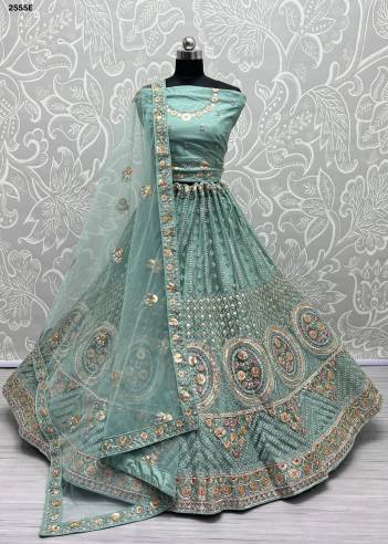 D.NO. 2555A TO 2555E BY EMBROIDERY LEHENGA CHOLI MANUFACTURER IN INDIA