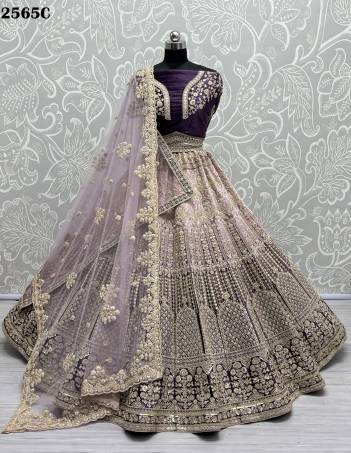 D.NO. 2565A TO 2565C BY ANJANI ART EMBROIDERY LEHENGA CHOLI MANUFACTURER IN INDIA