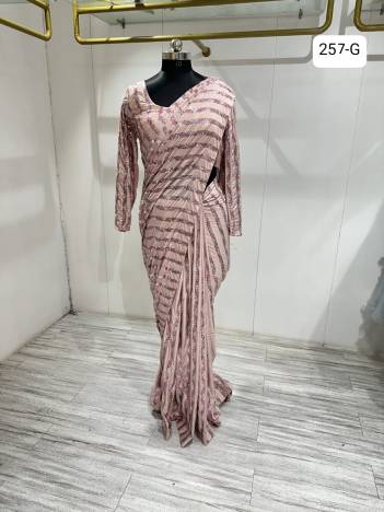 D.NO. 257A TO 257G BY AMOHA SEQUIN EMBROIDERY SAREE EXPORTER IN INDIA