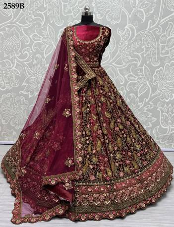 SERIES – 2589A TO 2589C BY ANJANI ARTDESIGNER LEHENGA CHOLI WHOLESALER IN INDIA