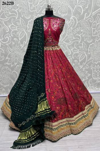SERIES – 2622A TO 2622C BY ANJANI ART EMBROIDERY LEHENGA CHOLI MANUFACTURER IN INDIA