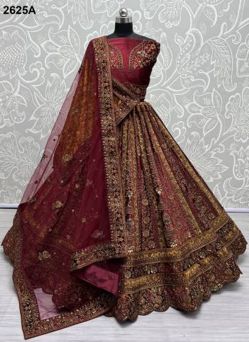 SERIES – 2625A TO 2625D BY ANJANI ART FANCY EMBROIDERY LEHENGA CHOLI WHOLESALER IN INDIA