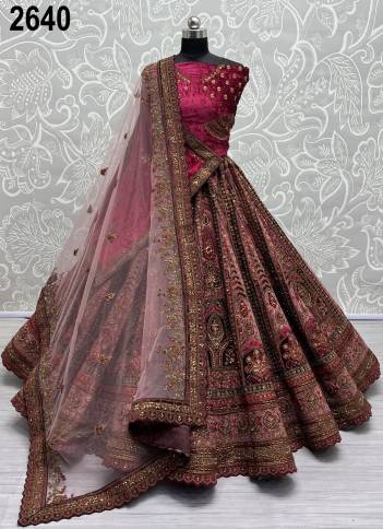 D.NO. 2640 BY ANJANI ART EMBROIDERY LEHENGA CHOLI LEHENGA CHOLI WHOLESALER IN INDIA