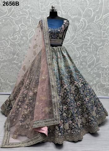 D.NO. 2656A TO 2656C BY ANJANI ART PARTY WEAR LEHENGA CHOLI WHOLESALER IN INDIA
