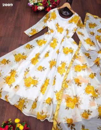 D.NO. 2009 BY SAGAR IMPEX GEORGETTE GOWN WHOLESALER IN INDIA