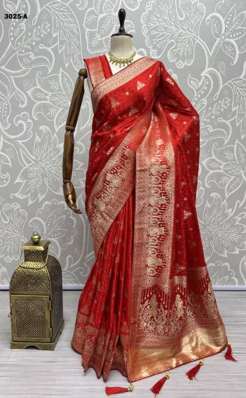 D.NO. 3025A & 3025B BY ANJANI ART SILK SAREE MANUFACTURER IN INDIA