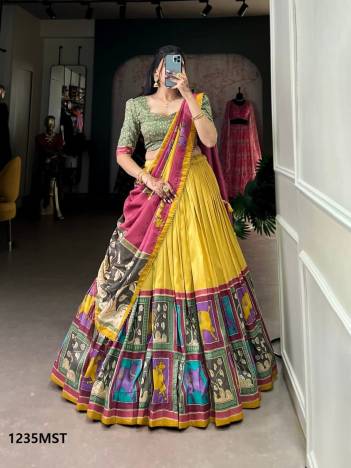 LNB VAISHNAVI 1235 DESIGNER SILK LEHENGA CHOLI WHOLESALER IN INDIA