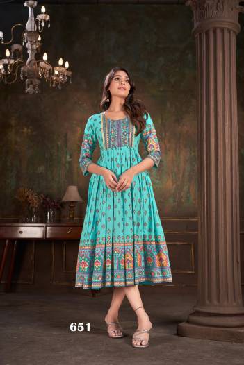 MOON NIGHT BY SAGAR IMPEX PRINTED KURTI MANUFACTURER IN INDIA