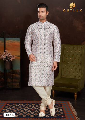 OUTLOOK VOL-66C BY OUTLOOK MALAI SILK KURTA PAJAMA MANUFACTURER IN INDIA