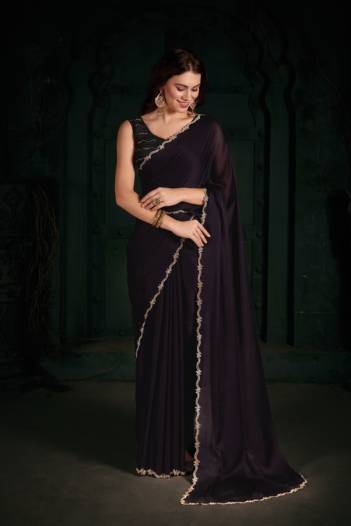D.NO. 722A TO 722F BY MEHEK SATIN SAREE MANUFACTURER IN INDIA