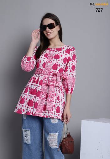 MAAHI BY RAJNANDINI COTTON TOPS KURTI WHOLESALER IN INDIA