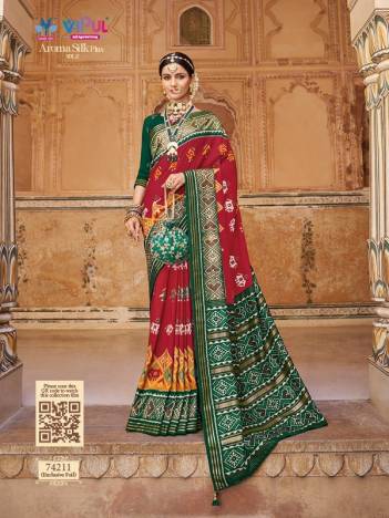 AROMA SILK PLUS VOL-2 BY VIPUL PATOLA SILK SAREE WHOLESALER IN INDIA