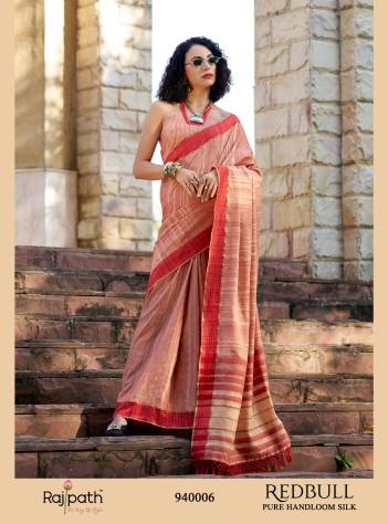 RAJPATH REDBULL 940001 TO 940006 DESIGNER SAREE WHOLESALER IN INDIA