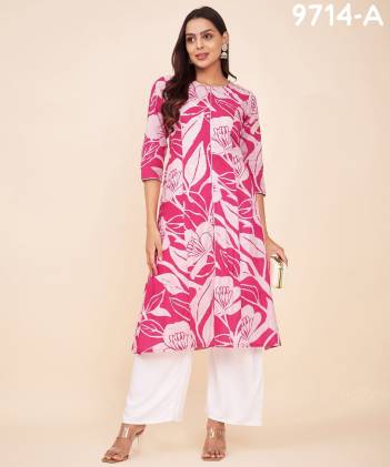 LABEL KHOJ 9714A & 9714B DESIGNER KURTI WHOLESALER IN SURAT