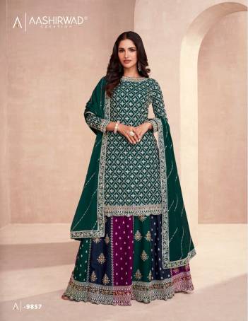 COLORS FRUIT & DARK EDITION BY AASHIRWAD CREATION CHINON SILK SALWAR KAMEEZ WHOLESALER IN INDIA
