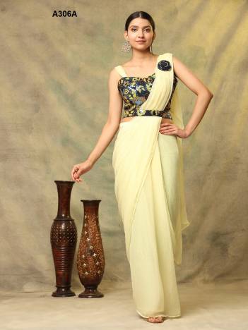 D.NO. A306A & A306B BY AMOHA PART WEAR SAREE WHOLESALER IN INDIA