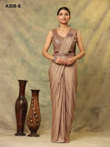 D.NO. A308-A & A308-B BY AMOHA EMBROIDERY SAREE MANUFACTURER IN INDIA