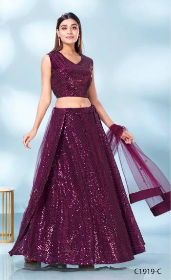 D.NO. C1919A TO C1919D BY AMOHA EMBROIDERY LEHENGA CHOLI MANUFACTURER IN INDIA