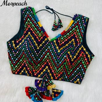 Multi Color Designer Mirror Work blouse Wholesaler in Surat