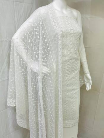 RN Pushpa Pure Georgette Embroidered Salwar Suit Wholesaler 