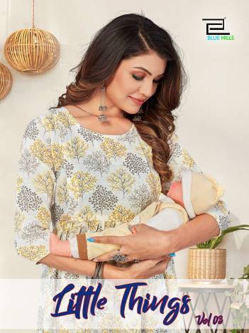 Little Things Vol 3 By Blue Hills Maternity Knee Length Kurti Wholesaler in India